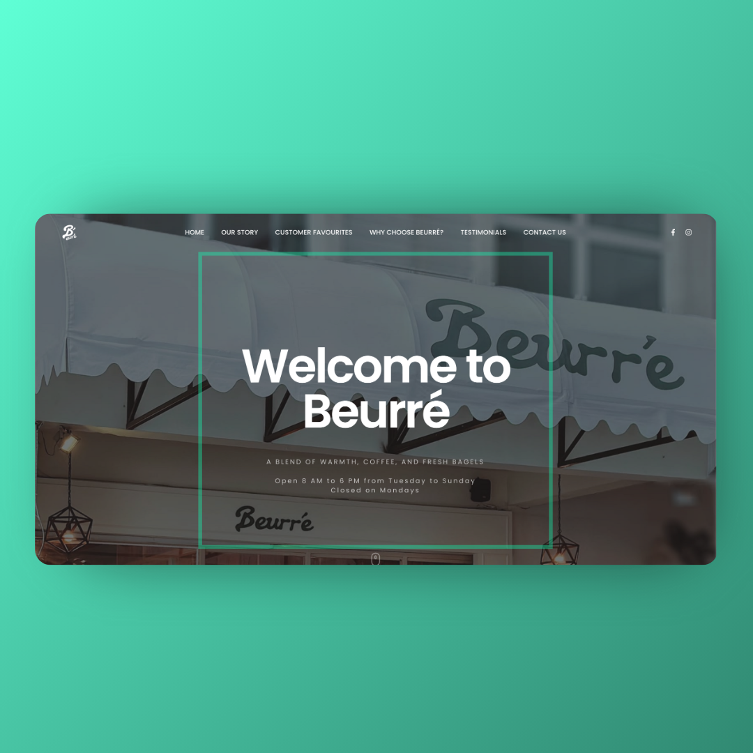 Beurre Cafe's management system, an example of our custom software for Malaysian businesses.