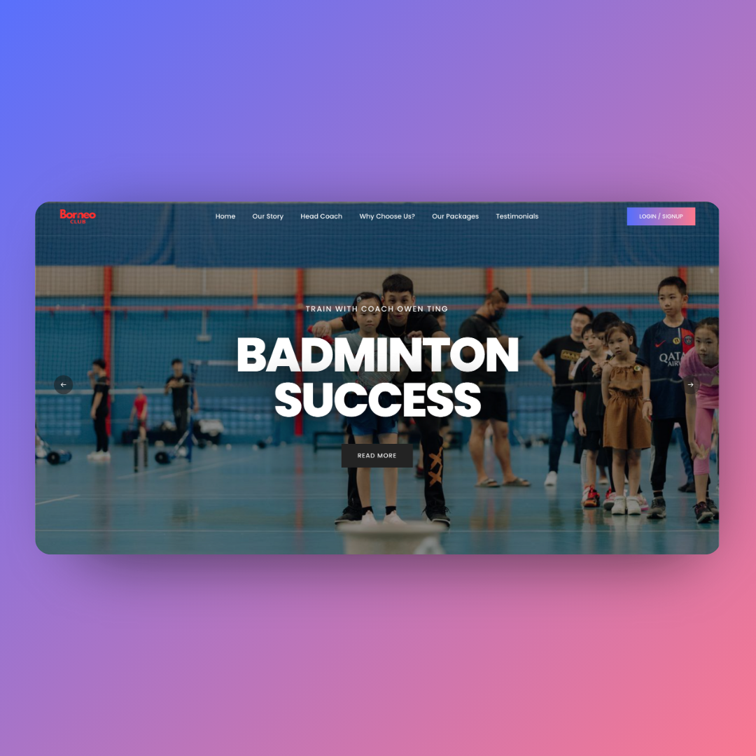 The Borneo Club management platform, a software solution for clubs in Malaysia.