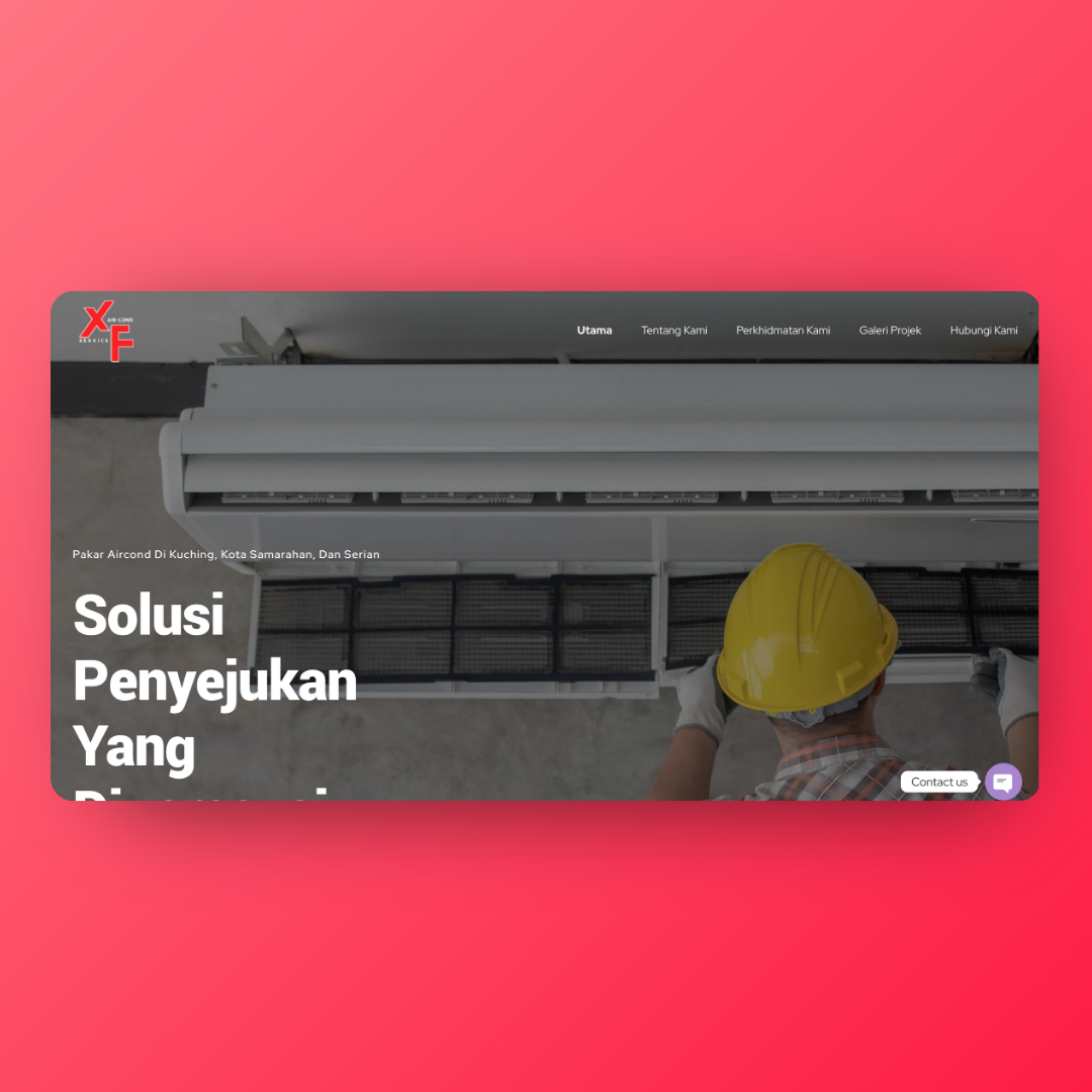 XinFui Aircond's service management software, an IT solution for Malaysian businesses.
